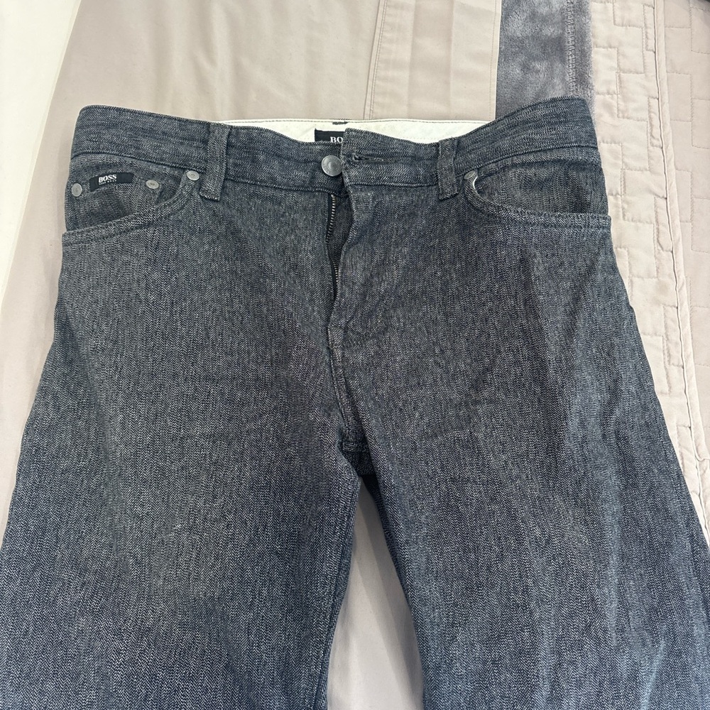 Hugo Boss Men's Charcoal Straight pants